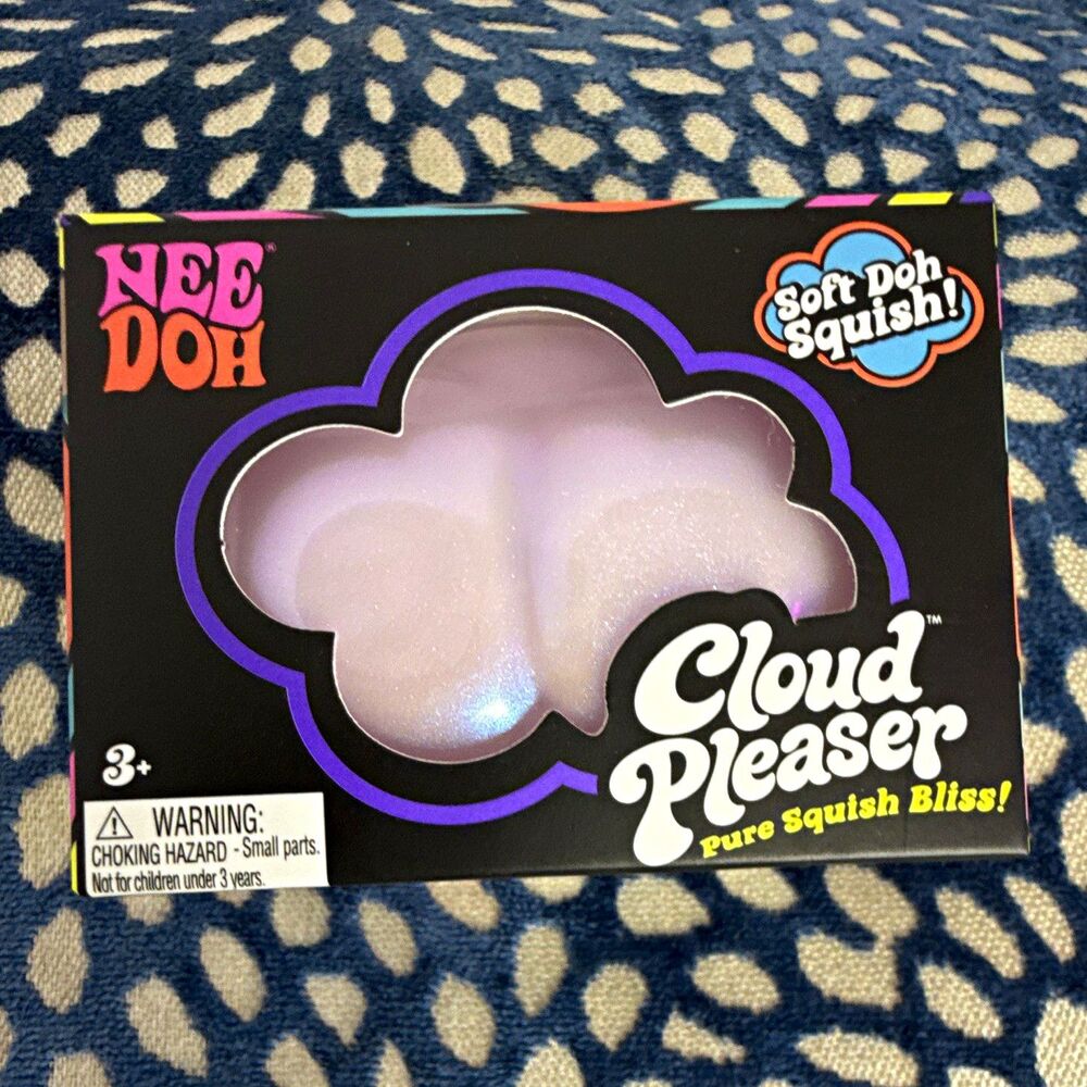 Schylling NeeDoh Cloud Pleaser Soft Doh Squish, Purple, Ages 3+, MPN 26005NAB